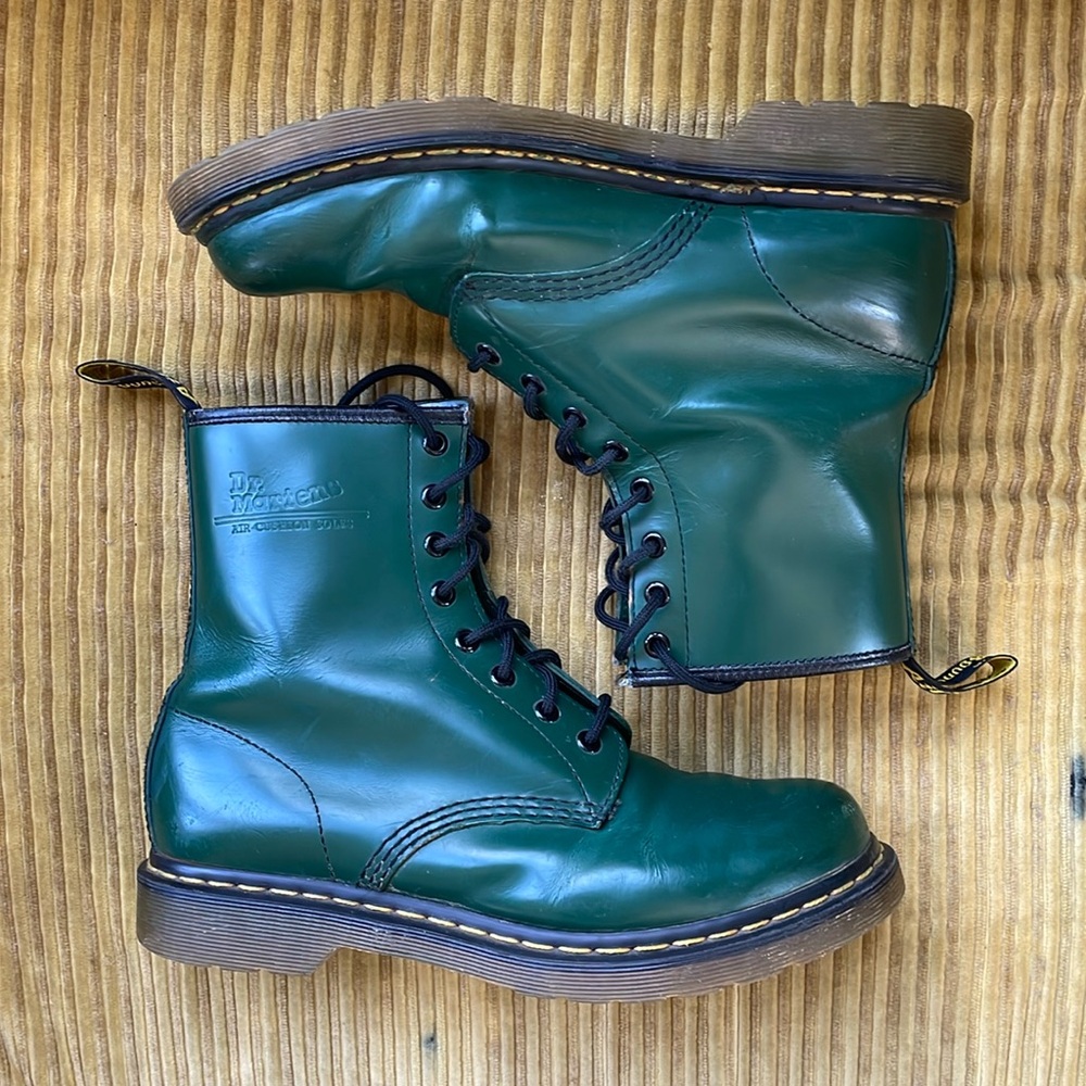 Doc Marten 1460 Smooth Leather Boots, Green, Size 10